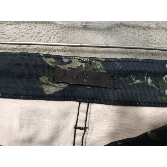 7 For All Mankind Jeans Womens 26 Black Denim Floral Skinny Mid Rise Stretch - Picture 7 of 9